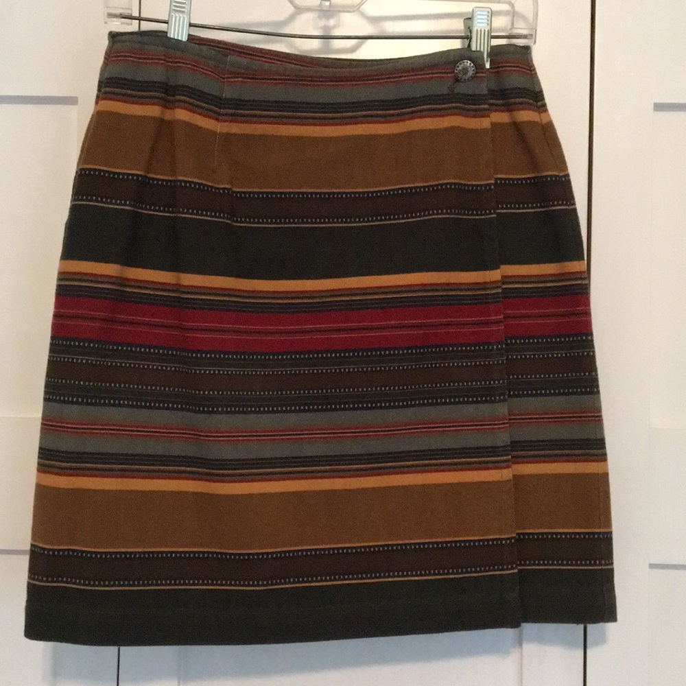 Southwestern striped, wrap skirt